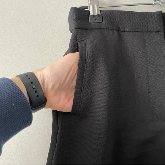 Aritzia Wilfred High Waisted Trouser Shorts Black 2 - Picture 4 of 9